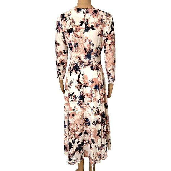 Yumi Kim NWT St. Marks Floral Long Sleeve Button Down Midi Dress Pink Size XS - Picture 3 of 8